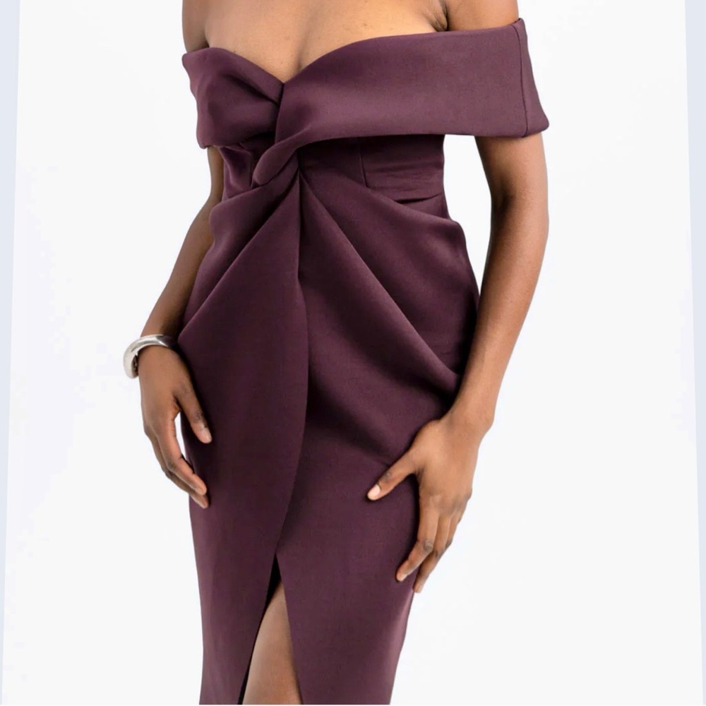 ASOS Strapless Plum Dress